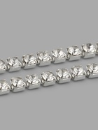 Цепь со стразами, металл, стекло, 2 мм, 9.1±0.5 м, цвет серебряный - Фото 4