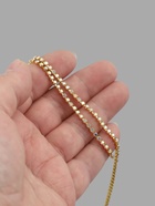 Цепь со стразами, с голографией, металл, стекло, 2.5 мм, 9.1±0.5 м, цвет золотой - Фото 5