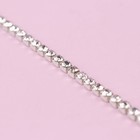 Цепь со стразами, металл, стекло, 3.5 мм, 9±1 м, цвет серебряный - Фото 2