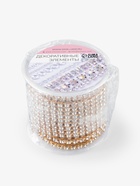 Цепь со стразами, металл, стекло, 3.5 мм, 9±1 м, цвет золотой - Фото 6