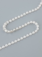 Цепь с жемчугом, металл, пластик, 3.5 мм, 9±1 м, цвет серебряный - Фото 3