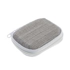 Футляр для наушников Luazon, прямоугольный, 8х6х3 см, материал верха: ткань, серый - Фото 3