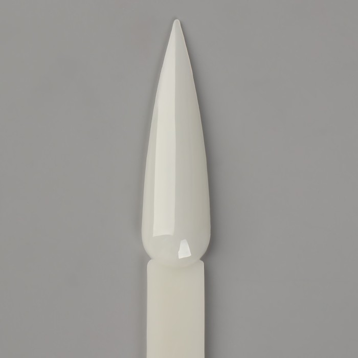 Палитра для лаков на кольце, 50 ногтей, форма стилет, цвет слоновая кость - фото 1877528164