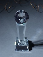 Фигурка стекло «Стела наградная. Бриллиант», 24×7×7 - Фото 6
