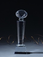 Фигурка стекло «Стела наградная. Бриллиант», 24×7×7 - Фото 1