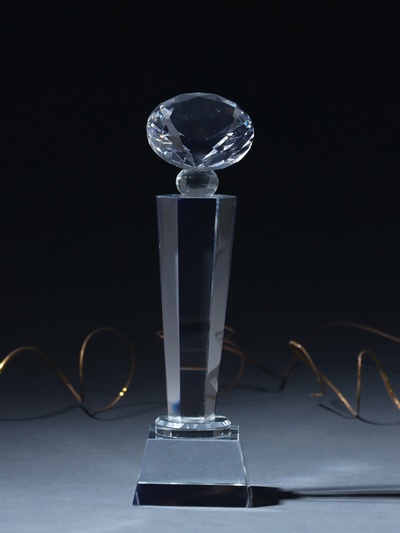 Фигурка стекло «Стела наградная. Бриллиант», 24×7×7