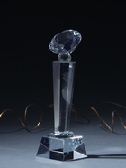 Фигурка стекло «Стела наградная. Бриллиант», 24×7×7 - Фото 2