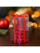 Свеча новогодняя «Ёлка», 10×5 см, красная - Фото 5