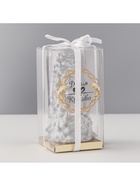 Свеча новогодняя «Ёлка», 10×5 см, серебро - Фото 4