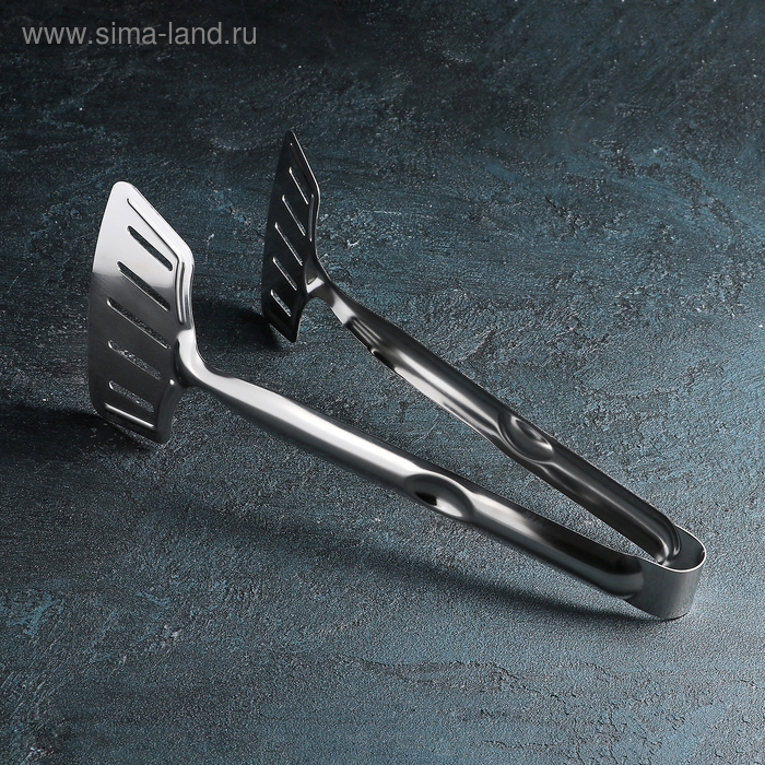 Щипцы кухонные Доляна «Маэстро», 27.5 см, нержавеющая сталь - Фото 1