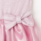 Платье нарядное детское KAFTAN, рост 110-116 см (32), розовый - Фото 8