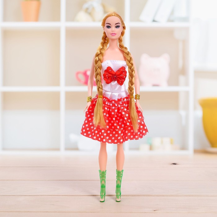 Кукла-модель «Лера» в платье, МИКС - фото 1886412315