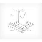 Подставка универсальная регулируемая большая, 11,5×10×8 см, оргстекло 3 мм - Фото 4