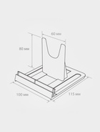Подставка универсальная регулируемая большая, 11,5×10×8 см, оргстекло 3 мм 4538977