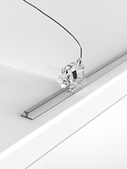 Т-профиль пластиковый для крепления разделителей на полке, 1000×10×10 мм, прозрачный - Фото 3