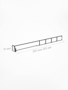 Пластиковый обламывающийся разделитель высотой 30 мм с передним ограничителем 35 мм, L=185-385 мм 4538991