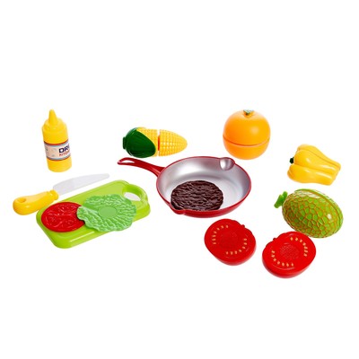 Игровой набор продуктов для нарезки «Готовим вкусно», на липучках, МИКС