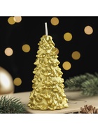 Свеча новогодняя «Ёлка», 10×5 см, золото - Фото 2