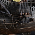 Корабль сувенирный большой "Чёрная жемчужина", борта тёмные - Фото 4