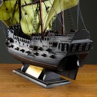 Корабль сувенирный большой "Чёрная жемчужина", борта тёмные - Фото 6