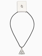 Кулон на шнурке «Трилистник», цвет чернёное серебро на чёрном шнурке, 42 см 4448633