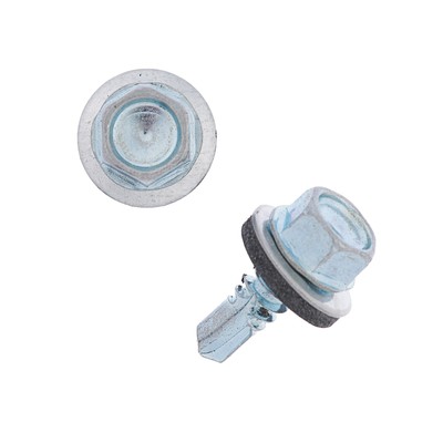 Саморезы кровельные с шайб., с рез.прокл., 6.3×19, 250 шт.