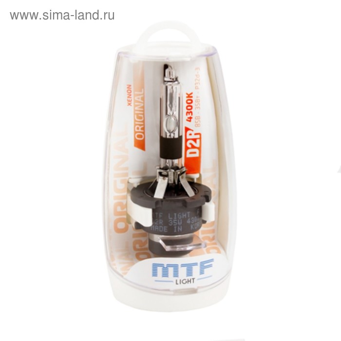 Ксеноновая лампа MTF Light ORIGINAL, D2R, 12 В, 35 Вт, 4300К - Фото 1