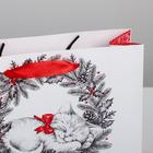 Пакет ламинированный «Новогодний котёнок», MS 23 х 18 х 8 см 4262353