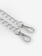 Ручка для сумки, с цепочками и карабинами, 120×1.8 см, чёрная - Фото 3