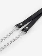 Ручка для сумки, с цепочками и карабинами, 120×1.8 см, чёрная - Фото 4