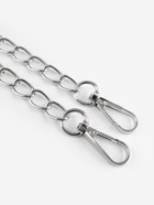 Ручка для сумки, с цепочками и карабинами, 120×1.8 см, цвет серебряный - Фото 4