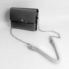 Ручка для сумки, с цепочками и карабинами, 120 × 1,8 см, цвет серебряный - Фото 5