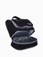 Косметичка - несессер дорожная на молнии, с крючком, с ручкой, с отделами, чёрный - Фото 4