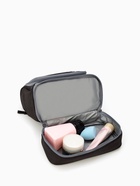 Косметичка - несессер дорожная на молнии, с крючком, с ручкой, с отделами, чёрный - Фото 5