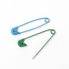 Булавки английские, 30 мм, 100 шт., цвет разноцветный - Фото 2