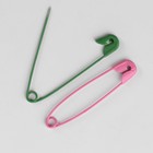 Булавки английские, 38 мм, 100 шт., цвет разноцветный - Фото 2