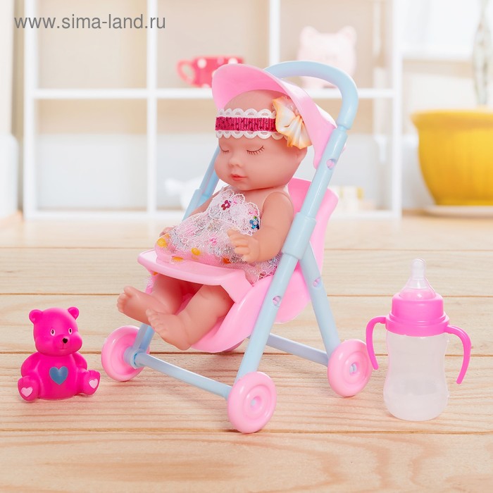 Пупс «Ляля» в коляске - Фото 1