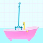Игрушка «Ванна для кукол», с функциональным душем, цвета МИКС - фото 9365421