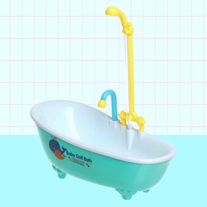 Игрушка «Ванна для кукол», с функциональным душем, цвета МИКС - фото 1911387307