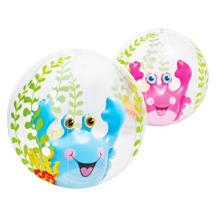 Мяч пляжный "Аквариум" 61 см, от 3 лет, микс - Фото 1