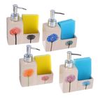 Дозатор 250 мл "Уют" для моющего средства с подставкой для губки, цвета МИКС - Фото 2