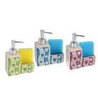 Дозатор 250 мл "Волнение" для моющего средства, с подставкой для губки, цвета МИКС - Фото 2