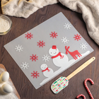 Набор для выпечки Доляна «Новый год», 2 предмета: коврик, лопатка - Фото 1