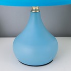 Лампа настольная "Гавана" 1xE27 40Вт синий 24х24х41 см RISALUX - фото 20968826