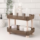 Органайзер для хранения косметики, двухуровневый, 24×15×20 см, МИКС - Фото 8