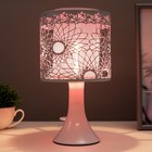 Светильник с выключателем "Леандр" 1хG4 20Вт белый-розовый 15х15х27 см - фото 809188817