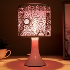 Светильник с выключателем "Леандр" 1хG4 20Вт белый-розовый 15х15х27 см - фото 809188818