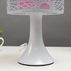 Светильник с выключателем "Леандр" 1хG4 20Вт белый-розовый 15х15х27 см - фото 809188821