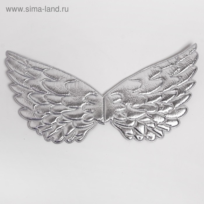 Карнавальные крылья «Ангелочек», для детей, цвет серебристый - Фото 1