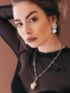 Серьги с жемчугом «Нефаз», цвет белый в серебре - фото 65487358